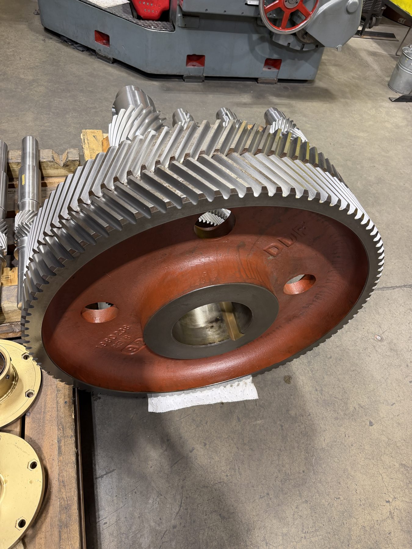 Herringbone bull gear