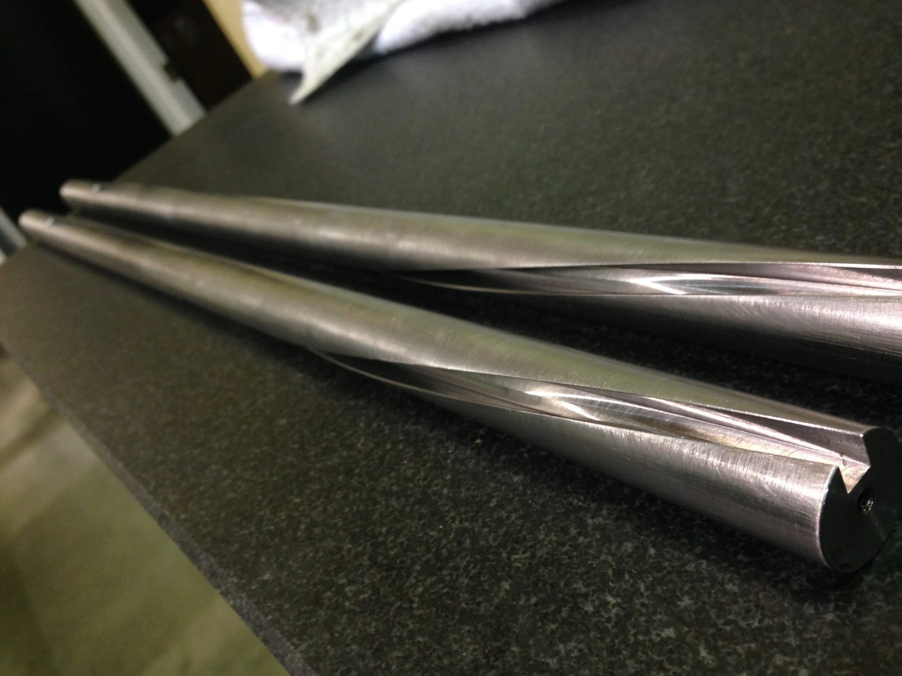 Spiral-fluted sampler tubes